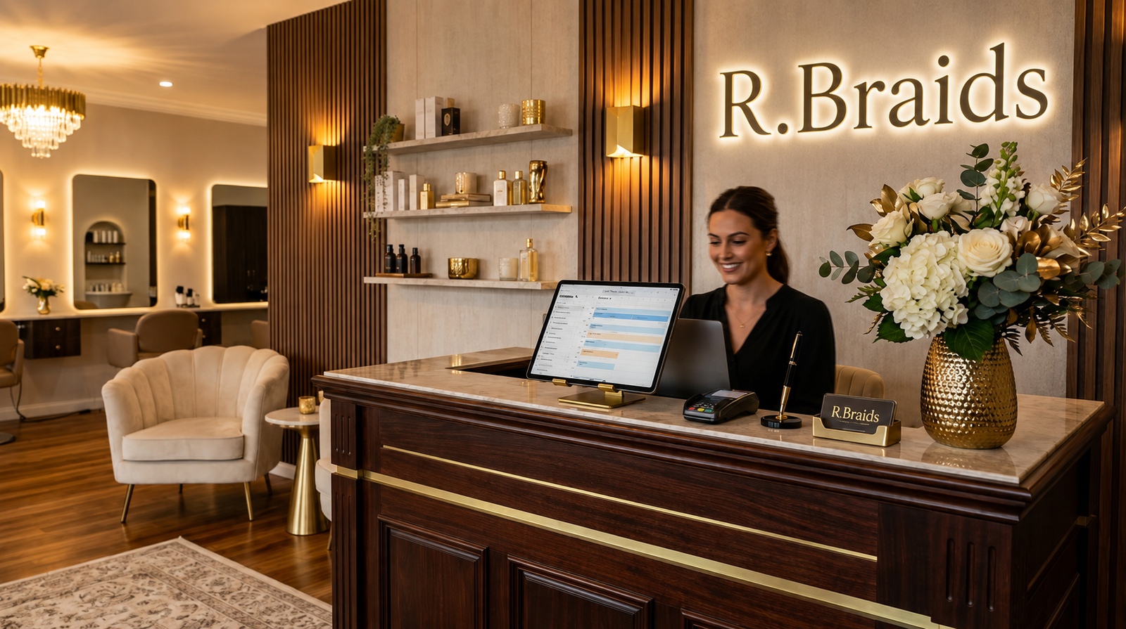 R.braids Luxury Studio Reception in Byford WA